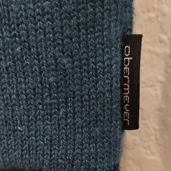 Obermeyer Men's Teal and Navy Zip-Up Sweater - Picture 5 of 17